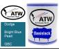 Preview: Dodge, Bright Blue Pearl, GBC: 1L Lackdose, von ATW Autoteile West.